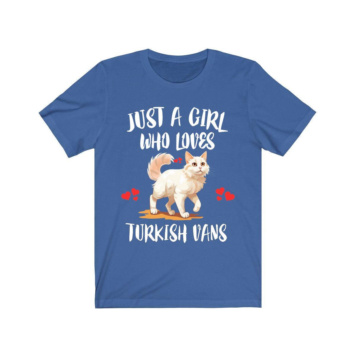 Just A Girl Who Loves Turkish Vans Cats Shirt, Cat Lover Shirt Image 2