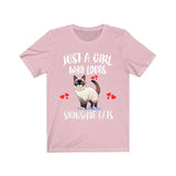 Just A Girl Who Loves Snowshoe Cats Shirt, Cat Lover Shirt, Cat Owner Gift, Animal Lover Adult Toddler Infant Kids Gift T-Shirt Image 4