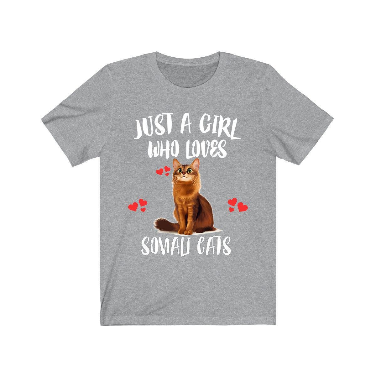 Just A Girl Who Loves Somali Cats Shirt, Cat Lover Shirt Image 1