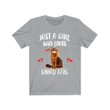 Just A Girl Who Loves Somali Cats Shirt, Cat Lover Shirt Image 1