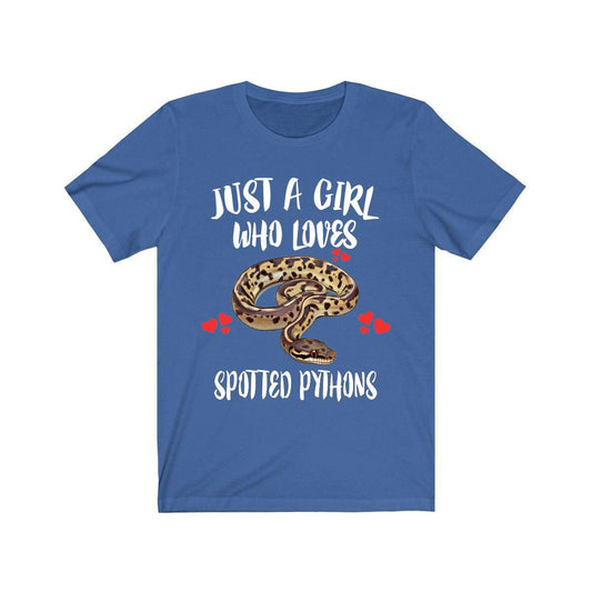 Just a girl who loves spotted pythons Australian beginner snake tee
