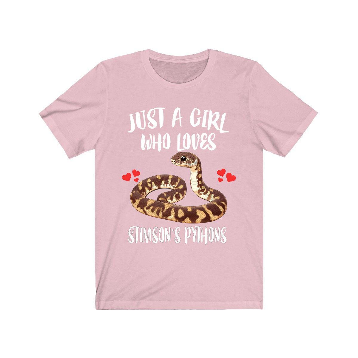 Just A Girl Who Loves Stimson's Pythons Snakes Shirt, Python Lover Gift Image 4