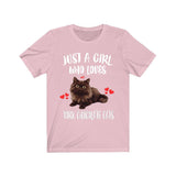 Just A Girl Who Loves York Chocolate Cats Shirt, Cat Lover Shirt Image 4