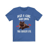 Just A Girl Who Loves York Chocolate Cats Shirt, Cat Lover Shirt Image 3